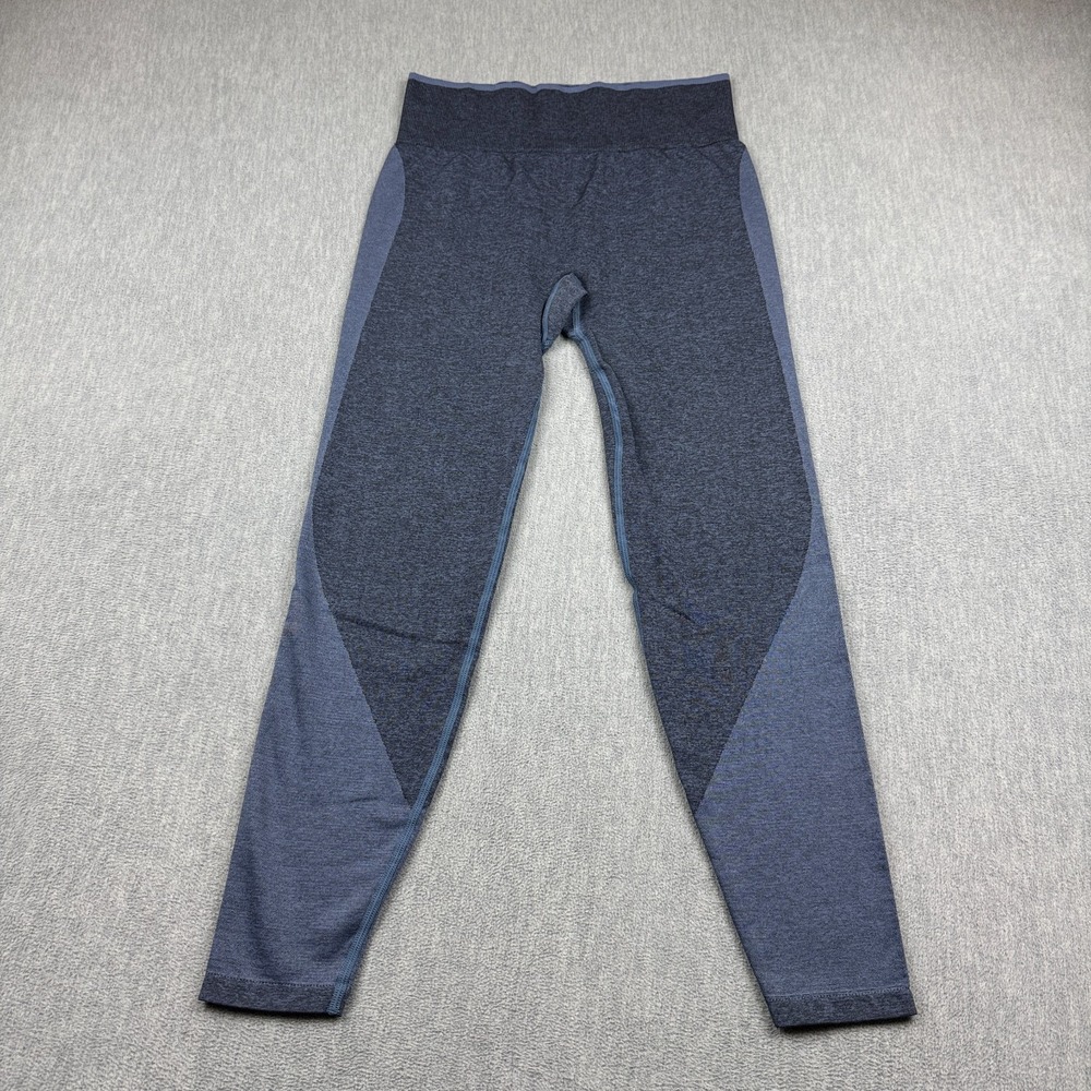 Pink Victoria Secret Leggings Women Large Blue Seamless Active Yoga Gym Workout